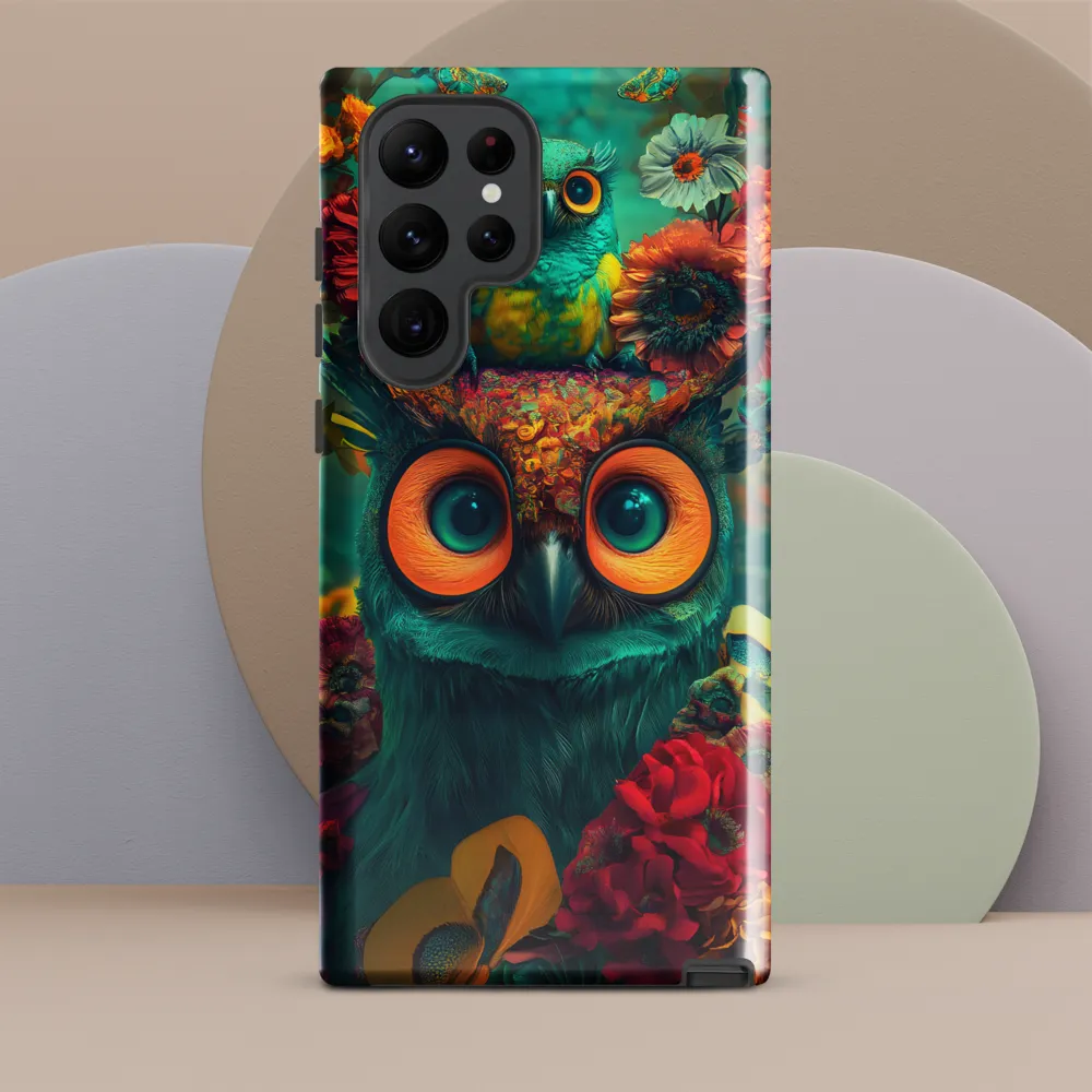 Majestic Harmony: The Floral Owl