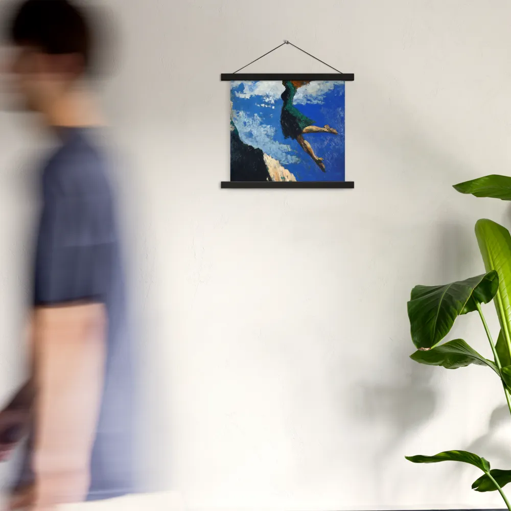 Boundless Ascent | Poster With Black Wood Hanger | 14″×14″