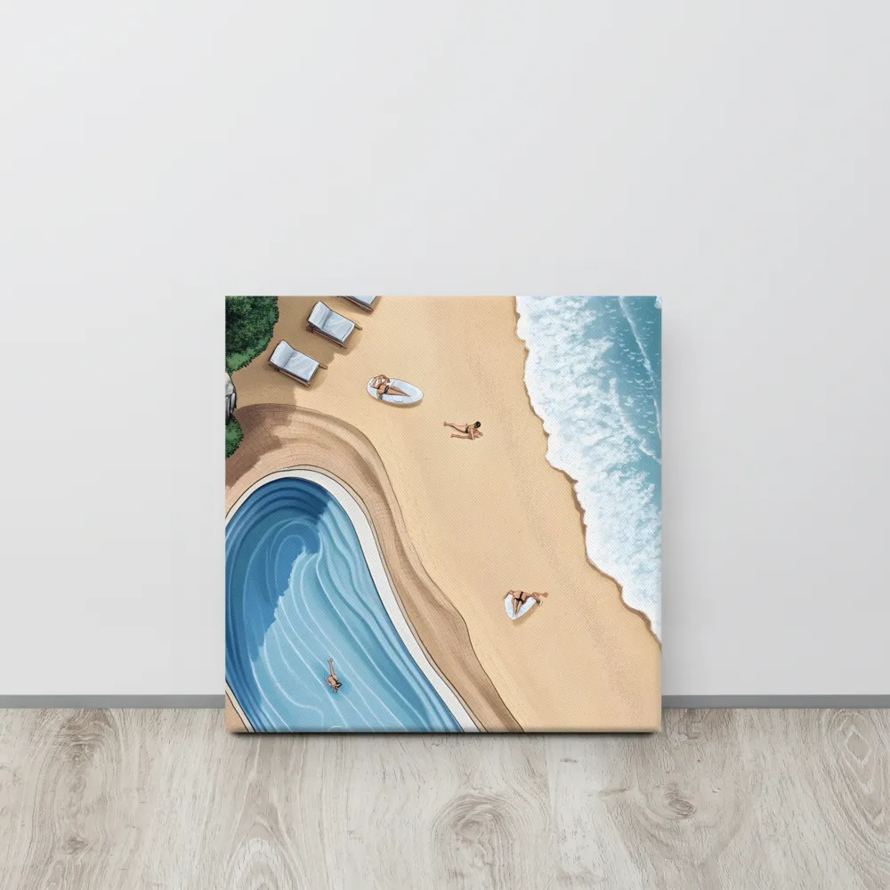 Serenity by the Shore | Canvas | 16″×16″
