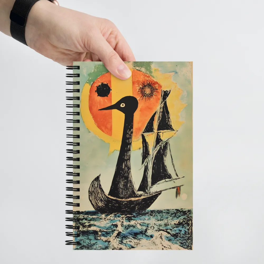 Sailing into the Surreal | Spiral Notebook