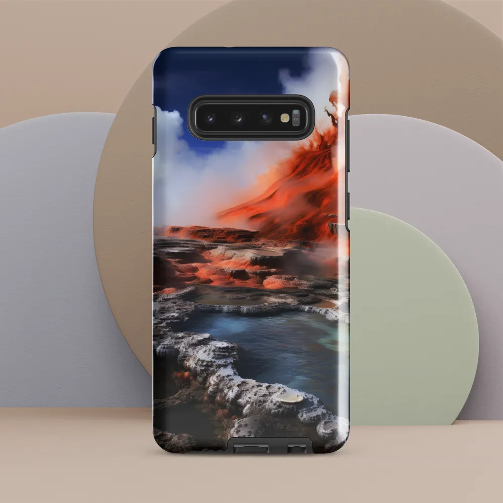 Nature's Fury: The Volcano's Expression | Phone Case |  S10 Plus | Tough Case | Glossy