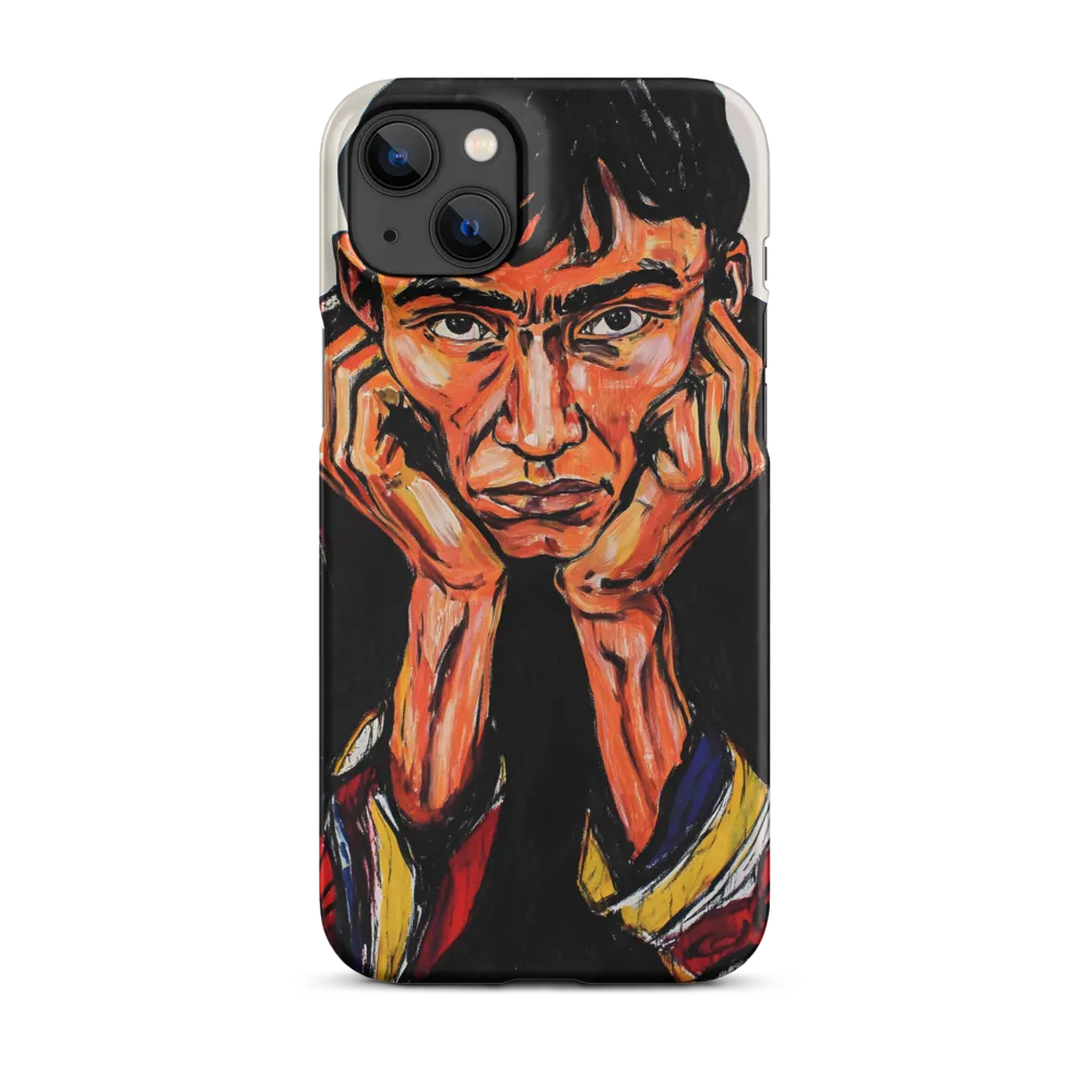 Contemplative Intensity: An Expressionist Portrait