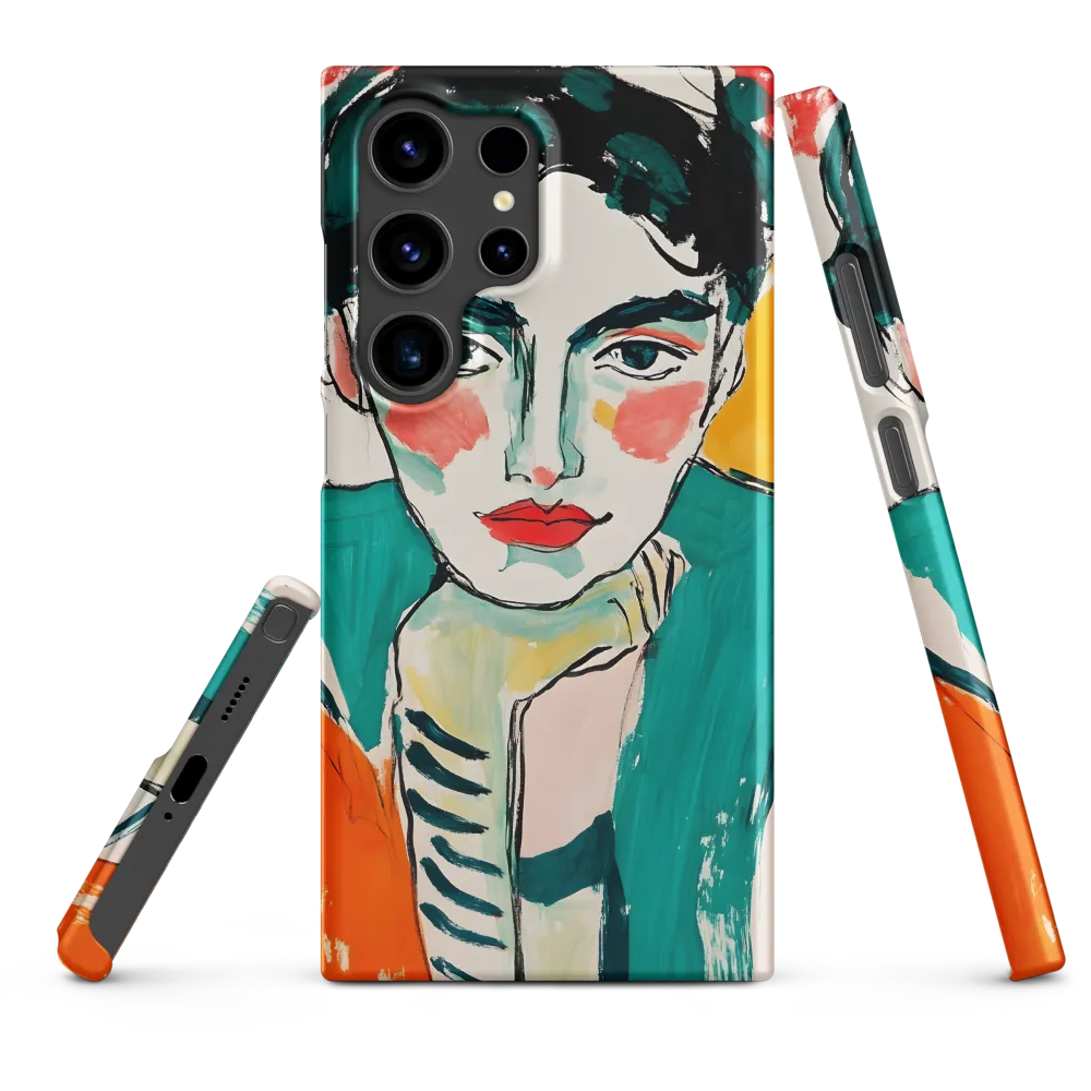 Contemplative Portrait in Bold Hues