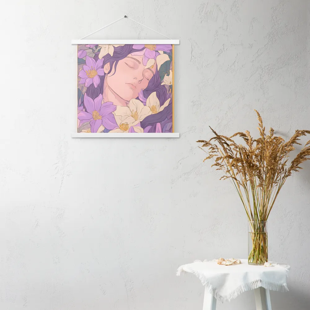 Harmony in Bloom | Poster With White Wood Hanger | 18″×18″