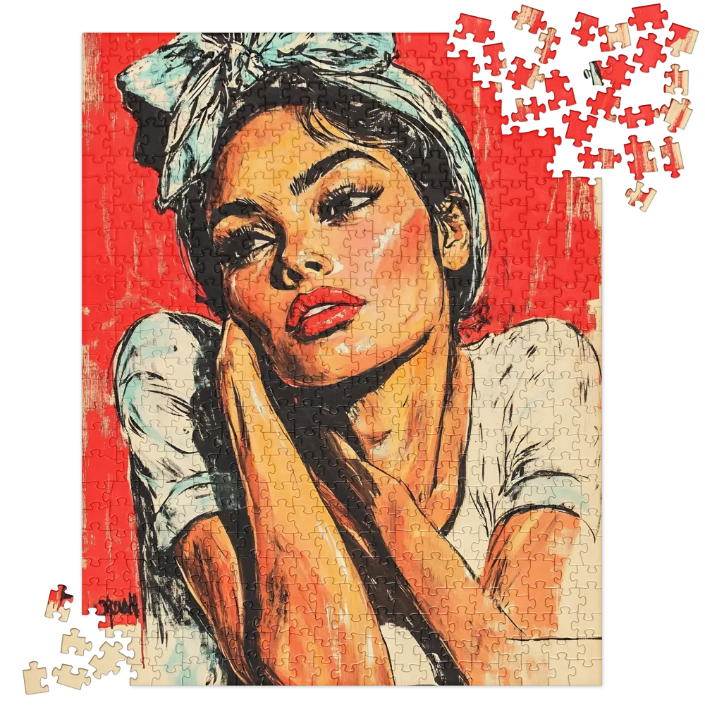 Contemplation in Red | Jigsaw Puzzle | 520 pieces