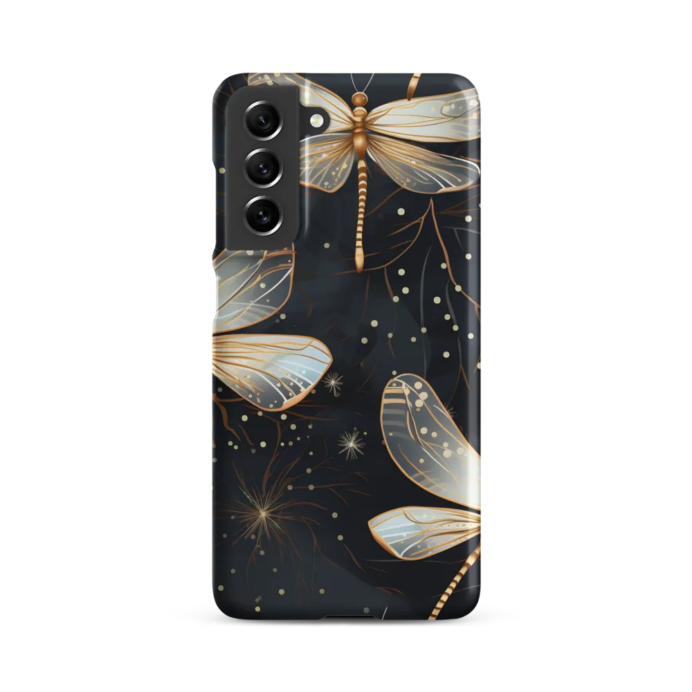 Ethereal Dance: Dragonflies in a Midnight Garden
