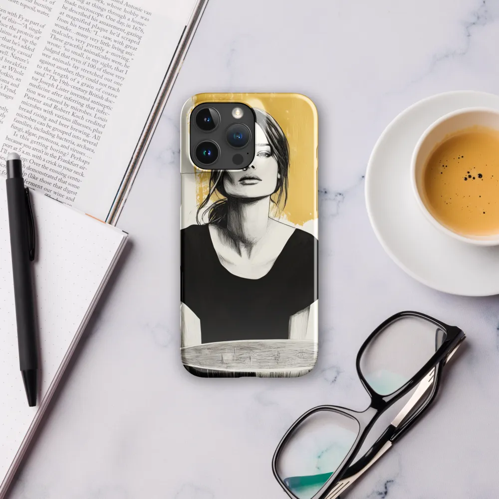 Golden Serenity: A Minimalist Portrait