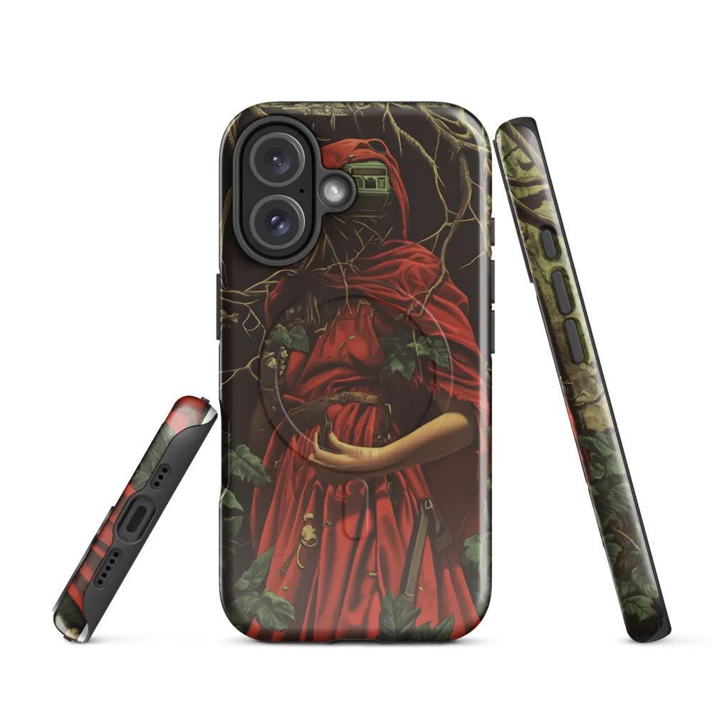 The Enigmatic Cloaked Traveler | Phone Case |  16 | MagSafe® Tough Case | Glossy