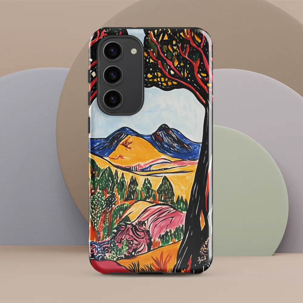 Vibrant Nature's Embrace | Phone Case |  S23 Plus | Tough Case | Glossy