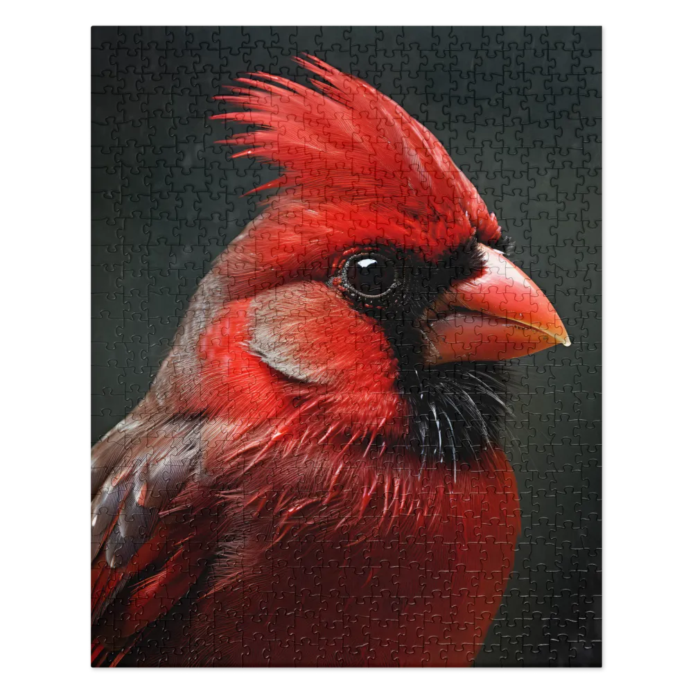 The Bold Cardinal | Jigsaw Puzzle | 520 pieces