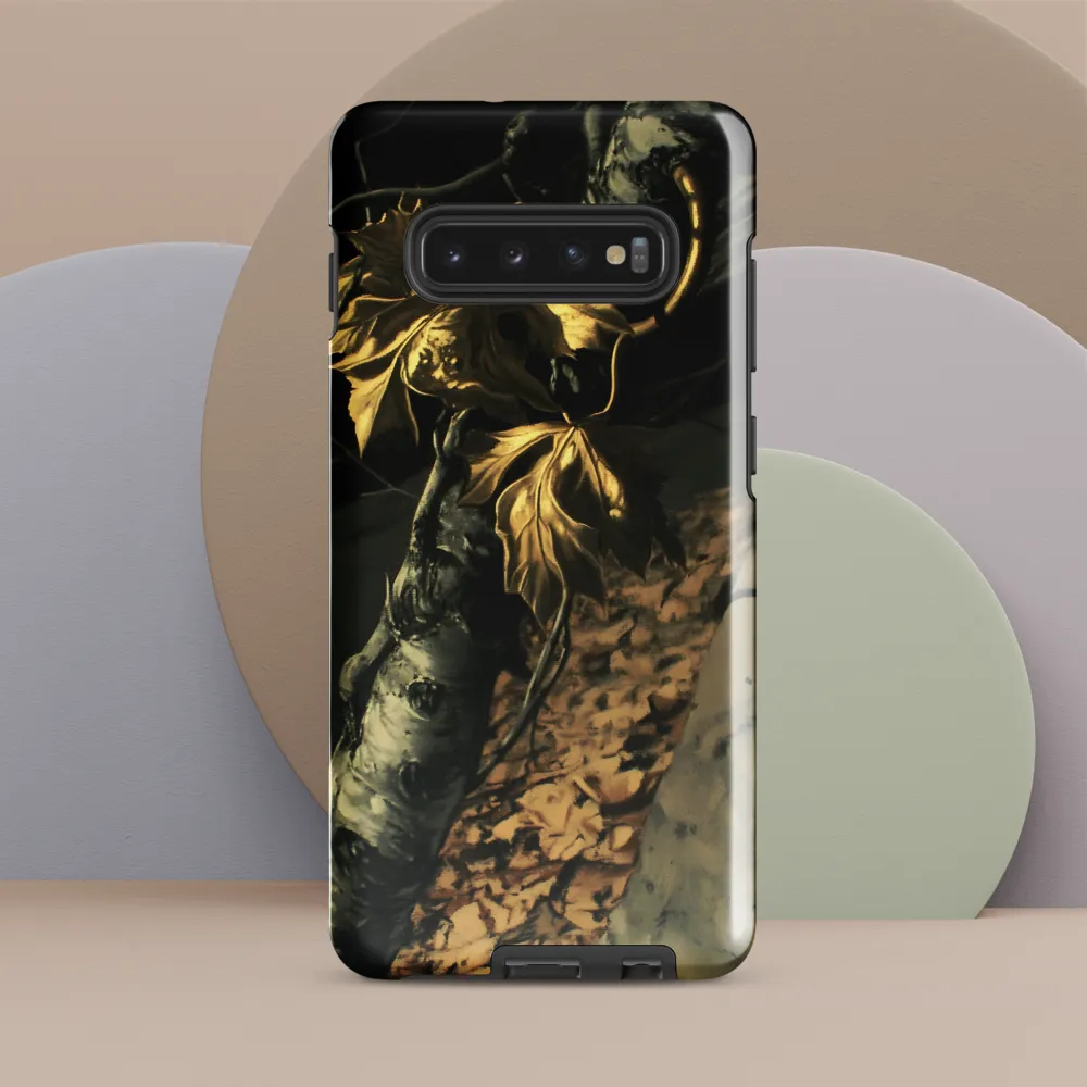 Golden Serenity: A Close Encounter with Nature | Phone Case |  S10 Plus | Tough Case | Glossy