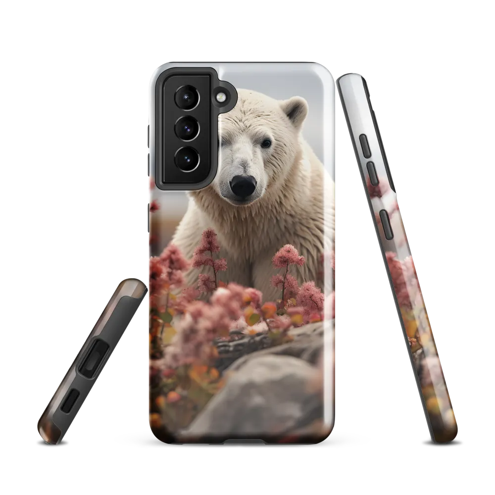 Curiosity Among Blooms: The Polar Bear