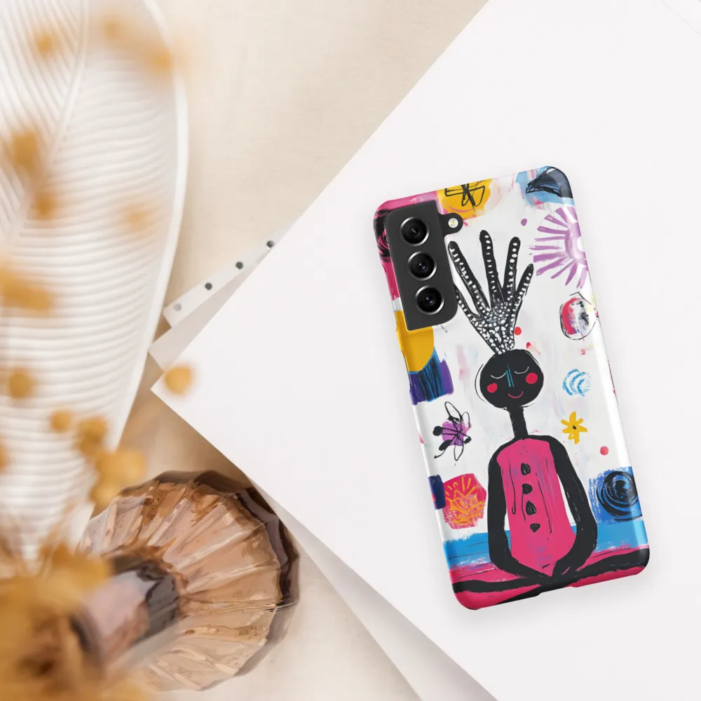 Crowned Serenity: A Meditative Journey | Phone Case |  S21 | Snap Case | Matte