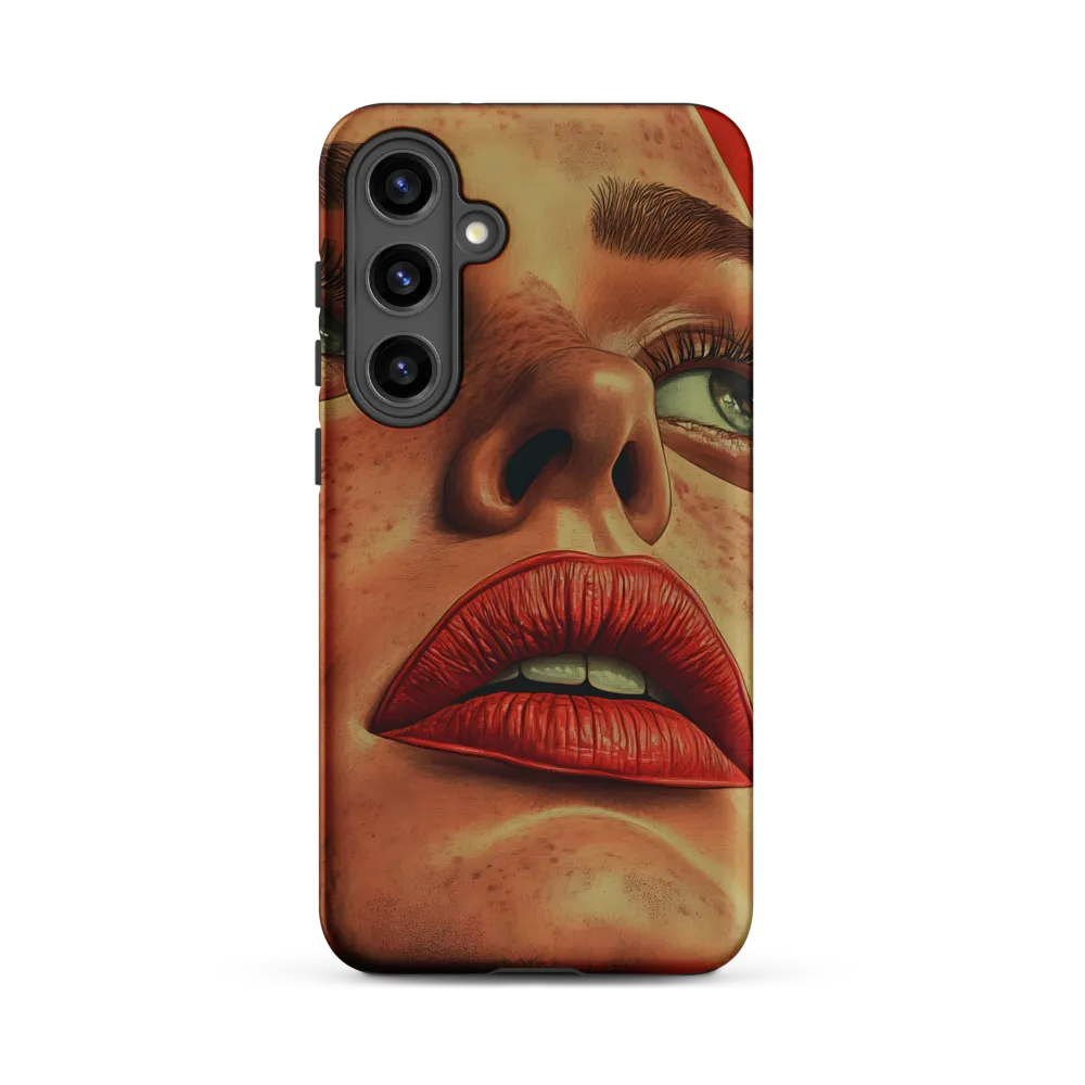 Red Intensity: A Portrait of Elegance