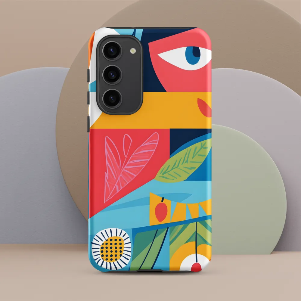 Vibrant Geometric Visage