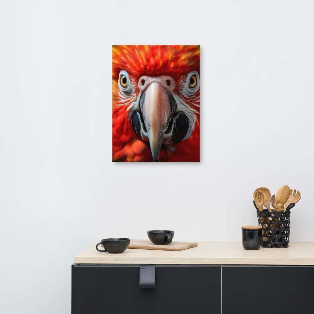 The Fiery Gaze of the Parrot