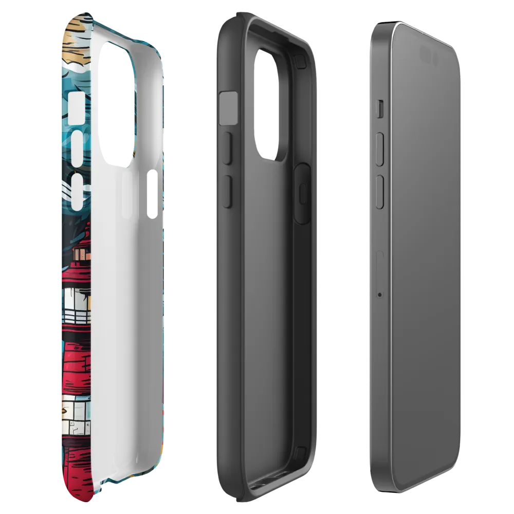 Turbulent Seas: A Lighthouse Adventure | Phone Case |  14 Pro Max | Tough Case | Matte