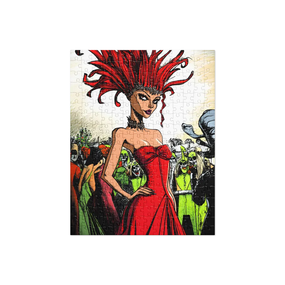 Fiery Elegance: A Fashion Statement | Jigsaw Puzzle | 252/520 pieces