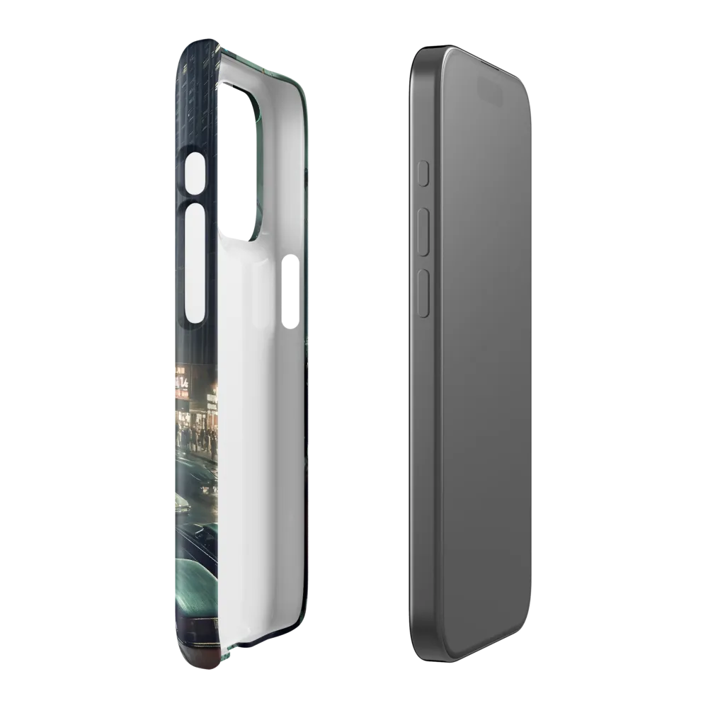 Mysterious Encounters in a Neon City | Phone Case |  15 Pro | Snap Case | Glossy