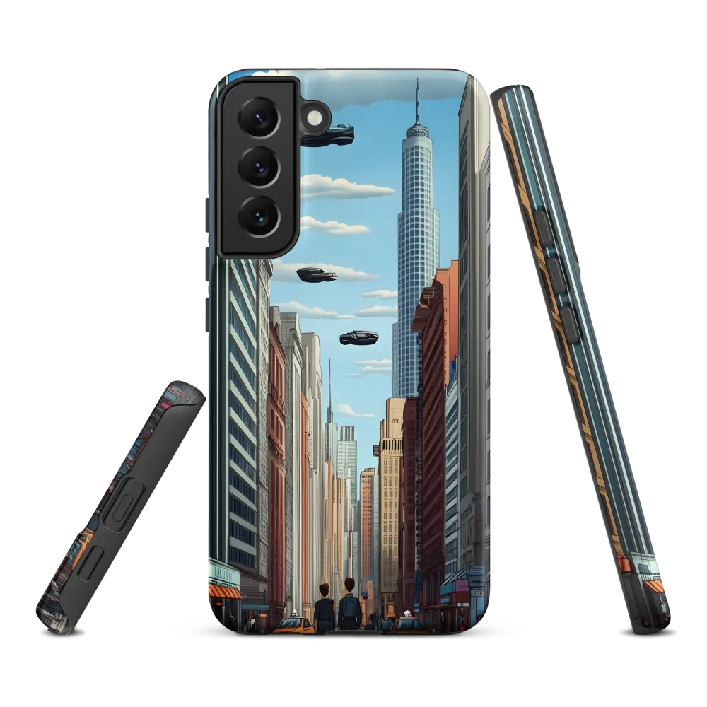Futuristic Stroll through the Urban Skyline