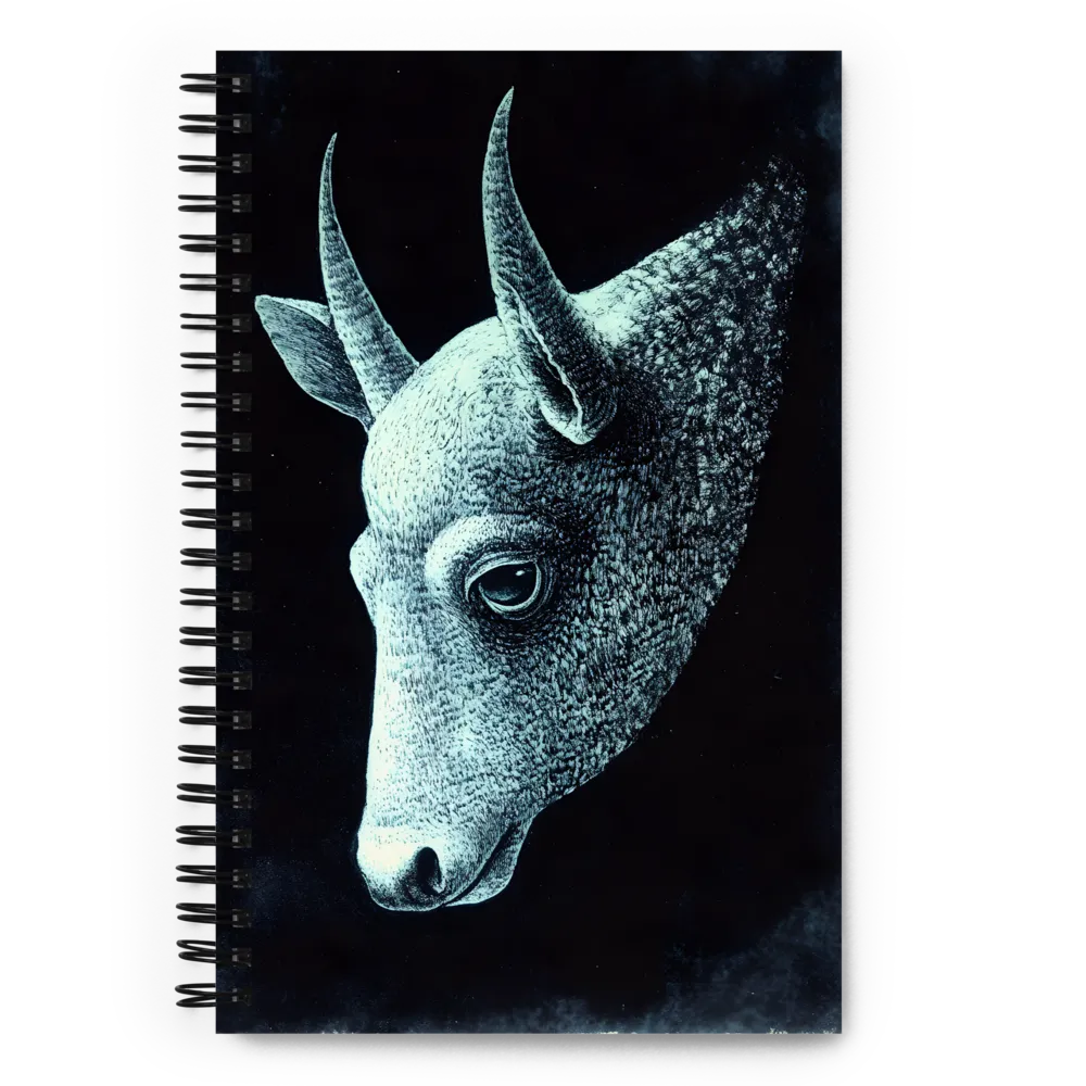 Ethereal Bull's Head | Spiral Notebook