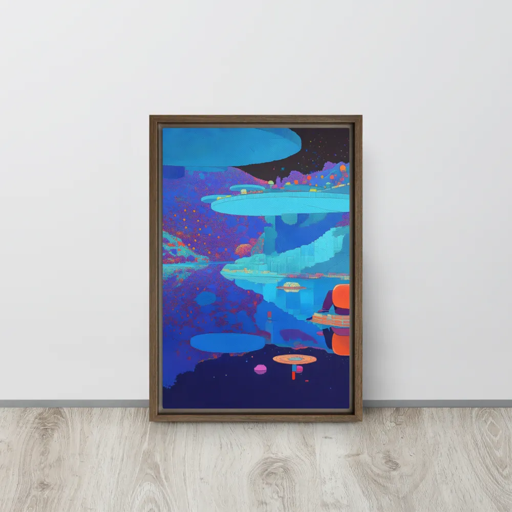 Reflections of Serenity | Canvas with Brown Frame | 12″×18″