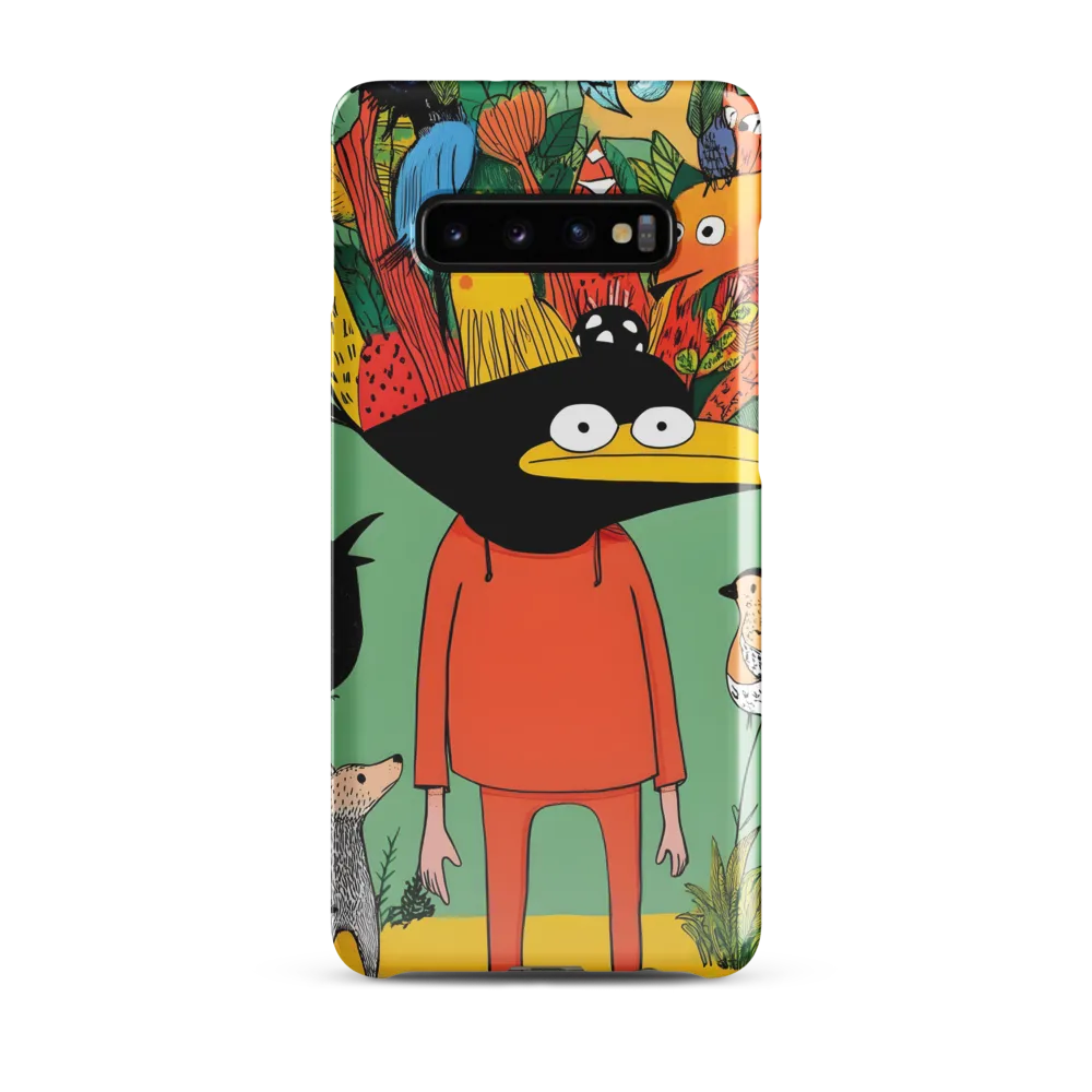 Whimsical Encounter in a Colorful Jungle | Phone Case |  S10 Plus | Snap Case | Glossy