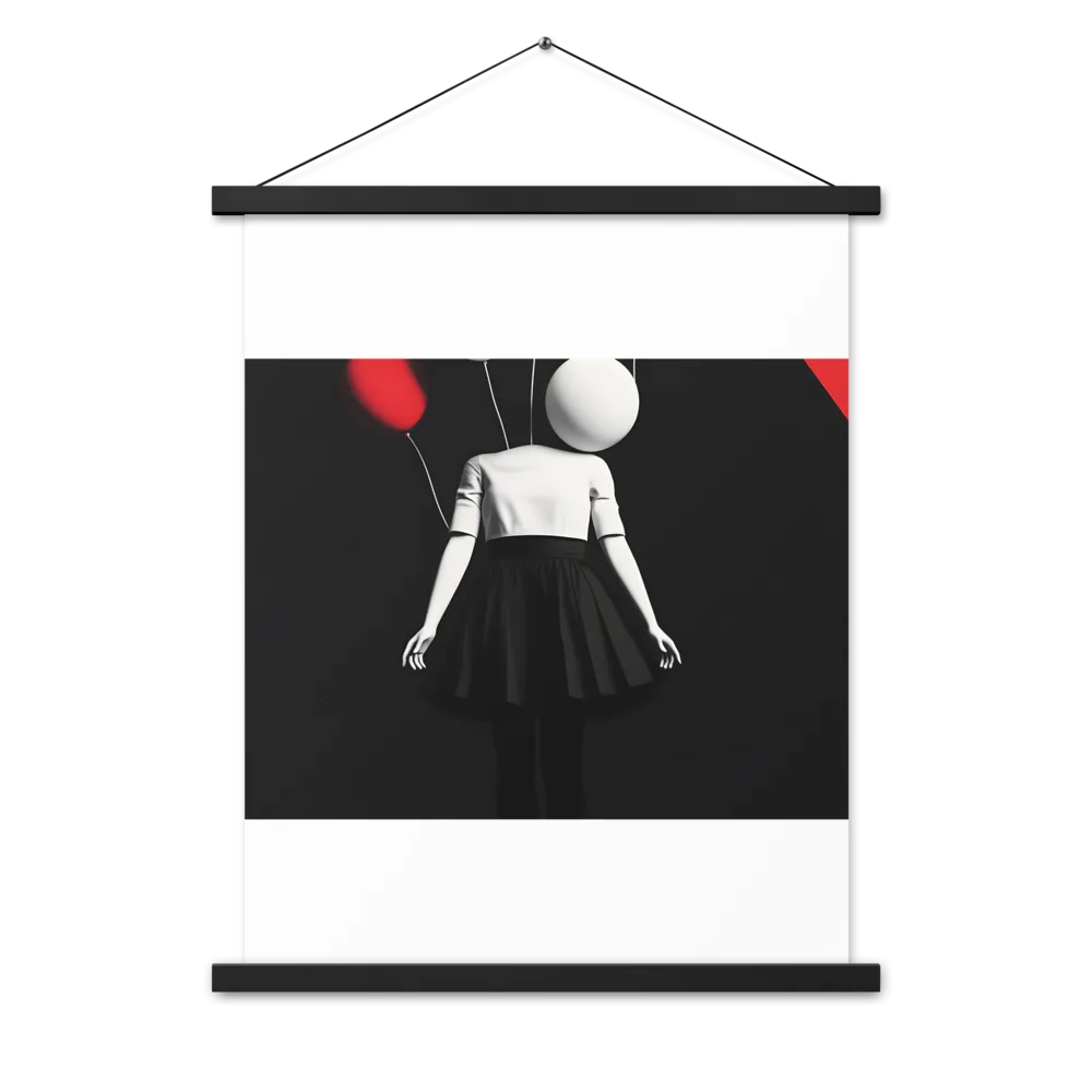 Suspended in Mystery | Poster With Black Wood Hanger | 18″×24″