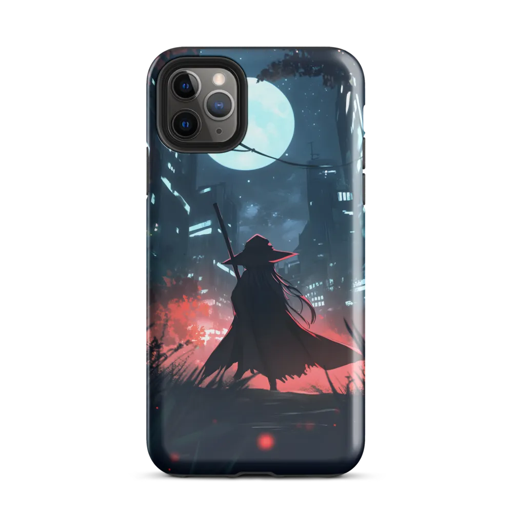 The Enigmatic Witch of the Night City | Phone Case |  11 Pro Max | Tough Case | Glossy