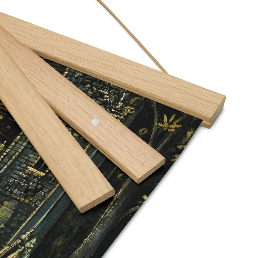Nature’s Embrace: The Infinite Connection | Poster With Oak Wood Hanger | 16″×16″