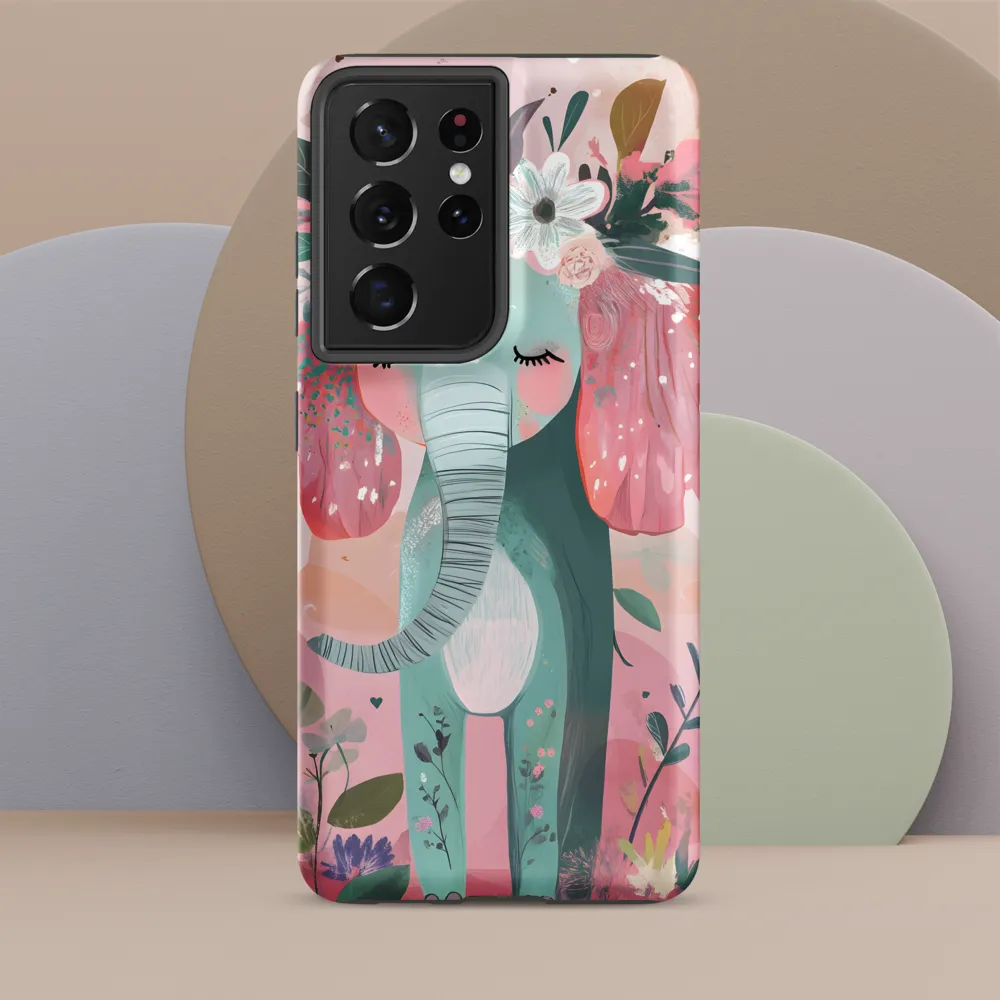 Whimsical Elephant in Bloom