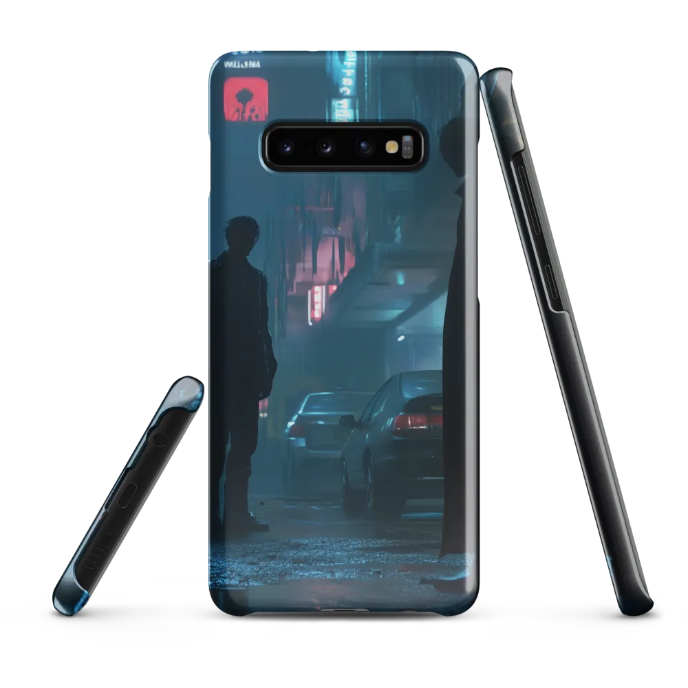 Shadows in the Neon Rain | Phone Case |  S10 Plus | Snap Case | Glossy