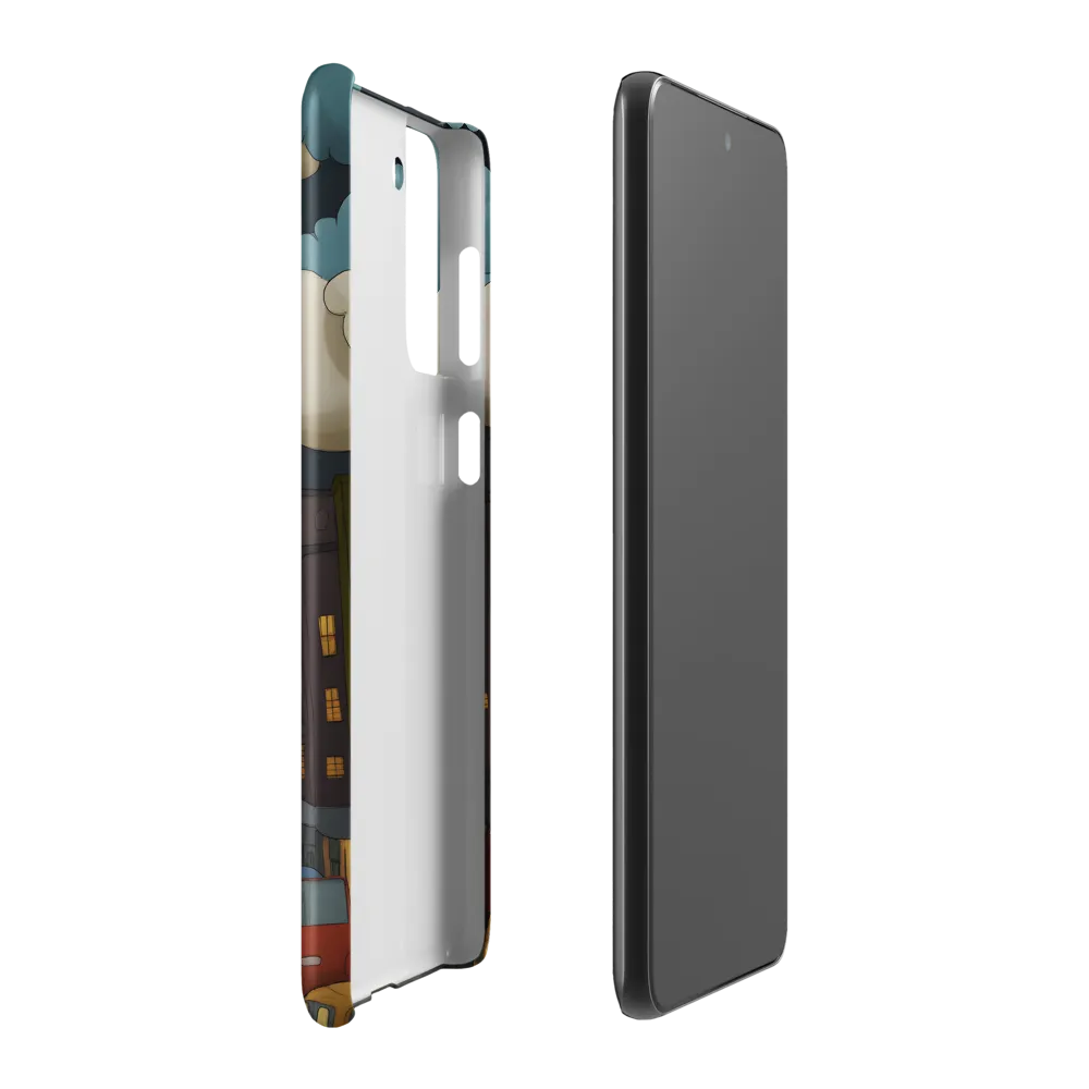 Urban Symphony: A City Awakens at Dusk | Phone Case |  S21 Plus | Snap Case | Matte