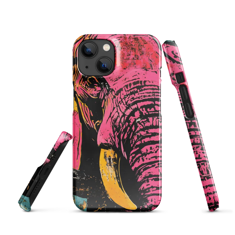 Bold Encounter: The Vibrant Elephant | Phone Case |  14 | Snap Case | Glossy
