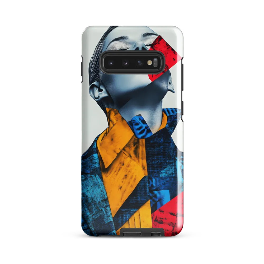 Fragmented Confidence: A Surreal Fashion Portrait | Phone Case |  S10 Plus | Tough Case | Glossy