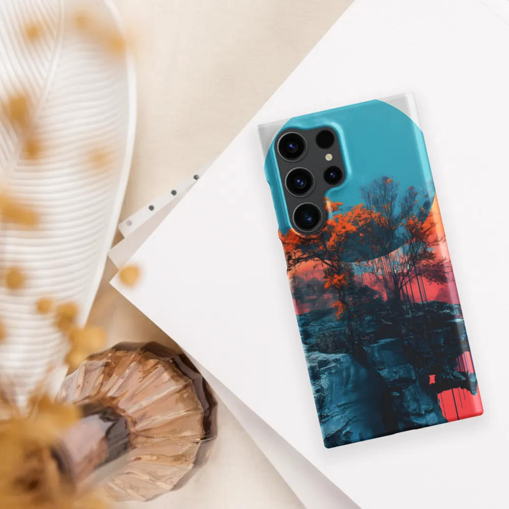Ethereal Landscapes: A Dance of Color and Form | Phone Case |  S23 Ultra | Snap Case | Matte