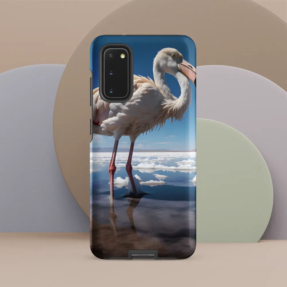 Graceful Solitude of a Flamingo