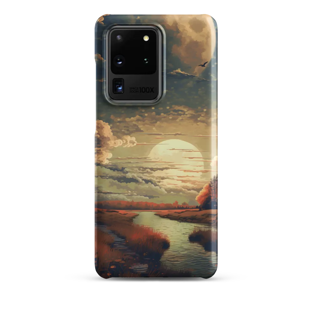 Whispers of Dusk: A Tranquil River Landscape