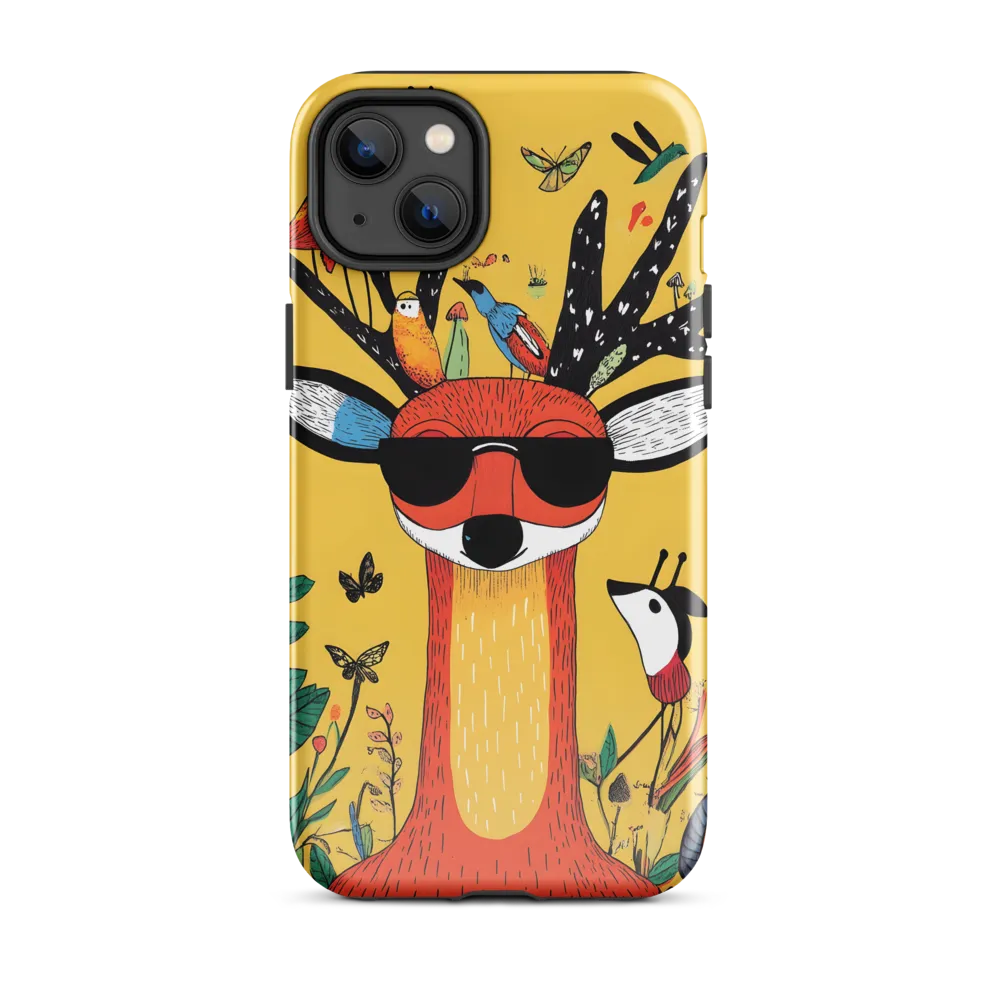Playful Deer with Sunglasses