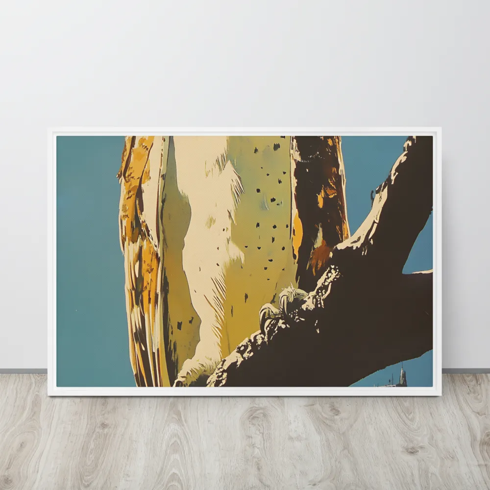 The Guardian of the Urban Wild | Canvas with White Frame | 24″×36″