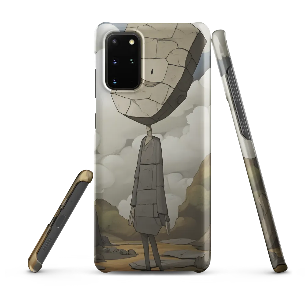 Whimsical Stone Figure in a Rocky Landscape | Phone Case |  S20 Plus | Snap Case | Matte