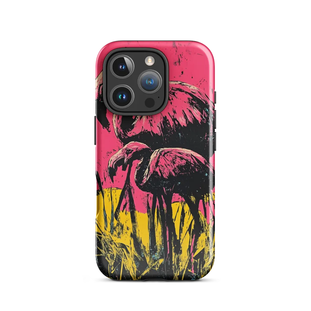 Flamingo Duet: A Pop Art Expression
