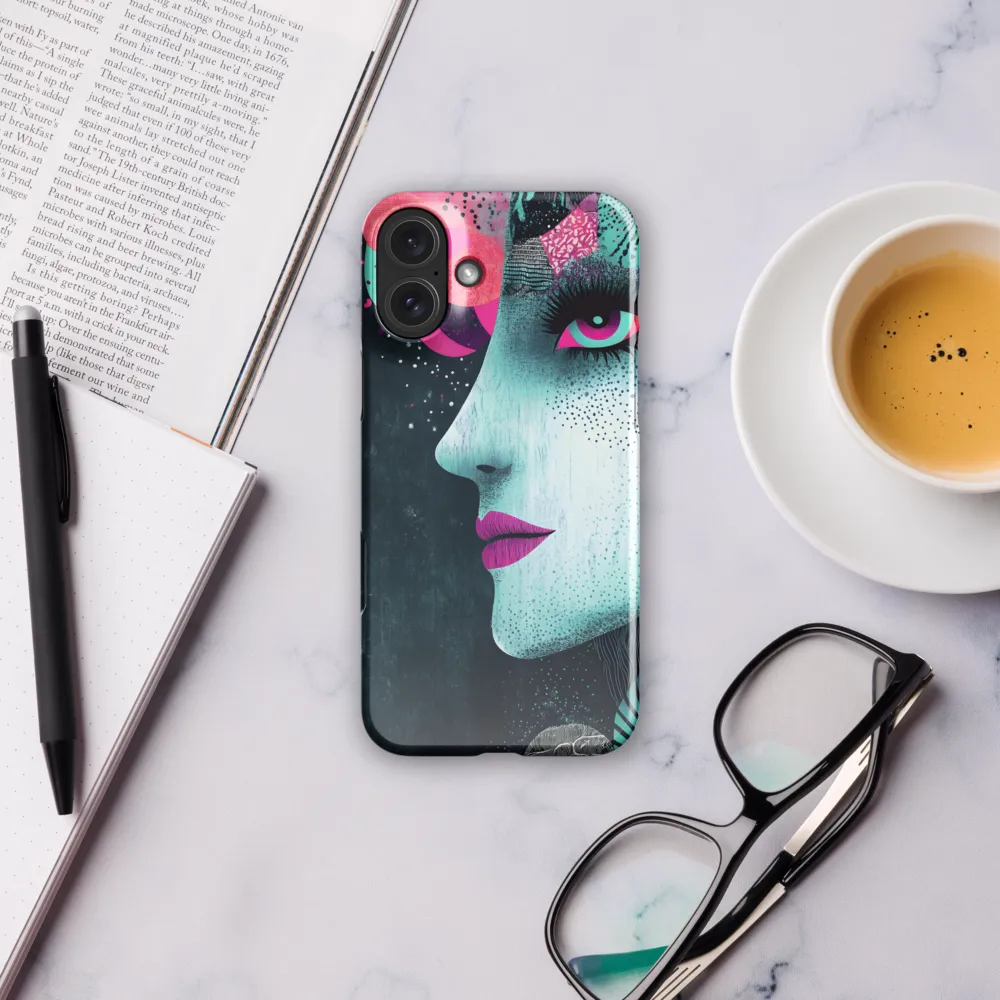 Mystical Beauty in Blue and Pink | Phone Case |  16 Plus | Snap Case | Glossy