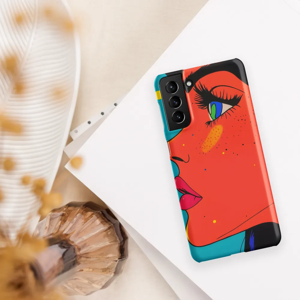 Vibrant Feminine Profile in Pop Art