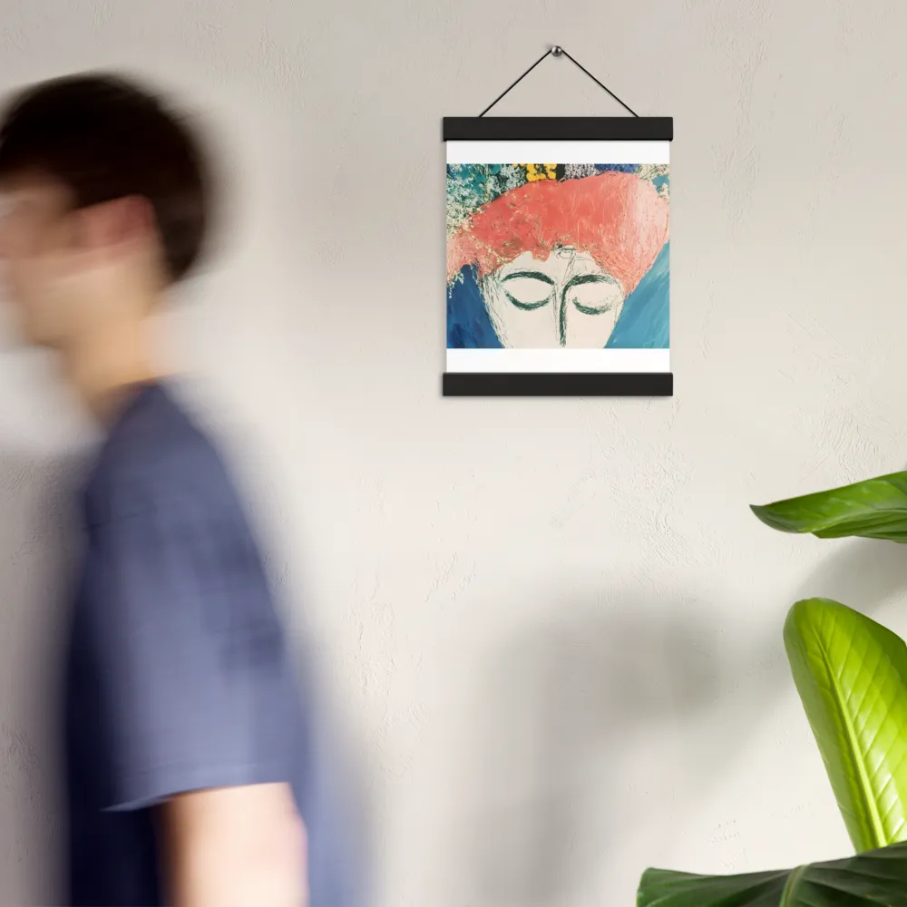 Serenity in Bloom | Poster With Black Wood Hanger | 8″×10″