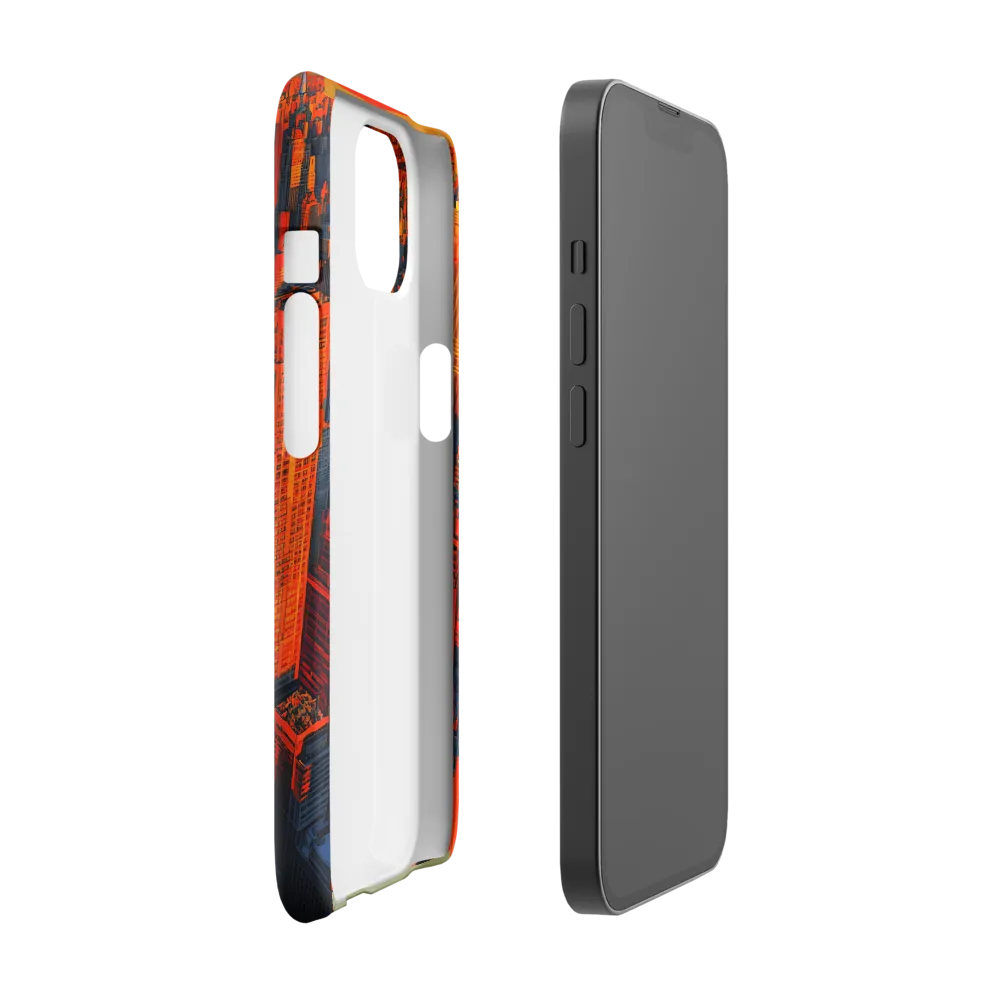 Urban Dawn: A Digital Ode to Skyscrapers | Phone Case |  13 | Snap Case | Glossy