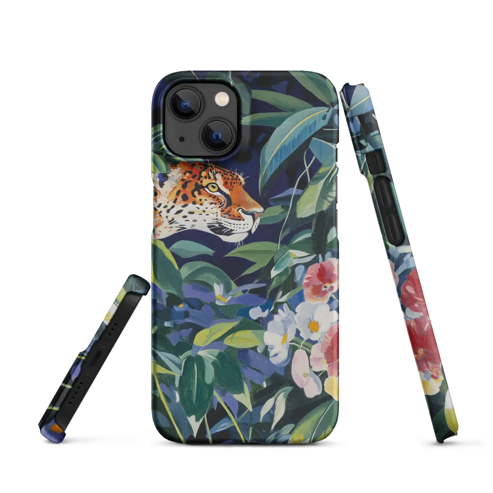 Hidden Majesty: The Jaguar Amongst Tropical Splendor | Phone Case |  13 | Snap Case | Matte
