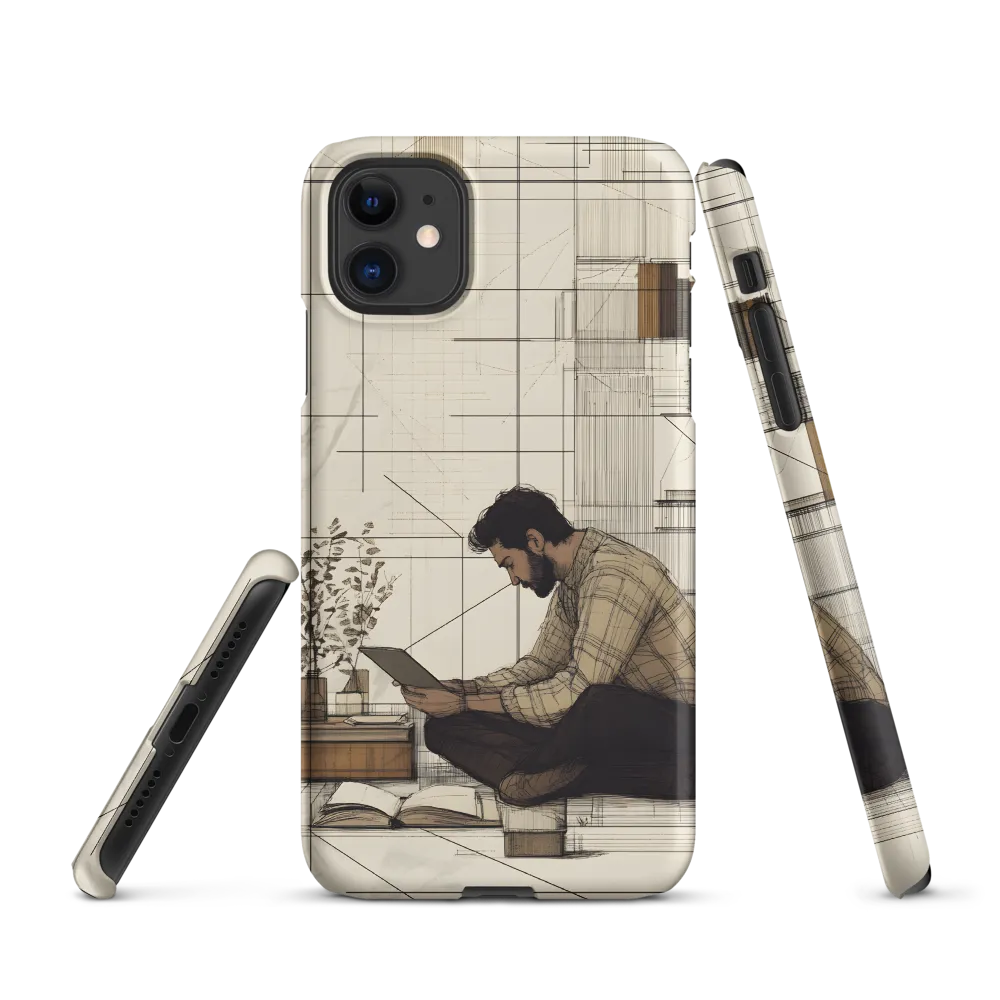 Quiet Reflections in Line | Phone Case |  11 | Snap Case | Matte
