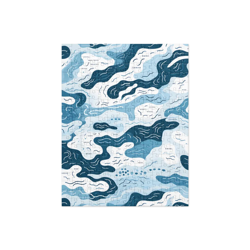 Flowing Waters: An Abstract Journey | Jigsaw Puzzle | 252/520 pieces