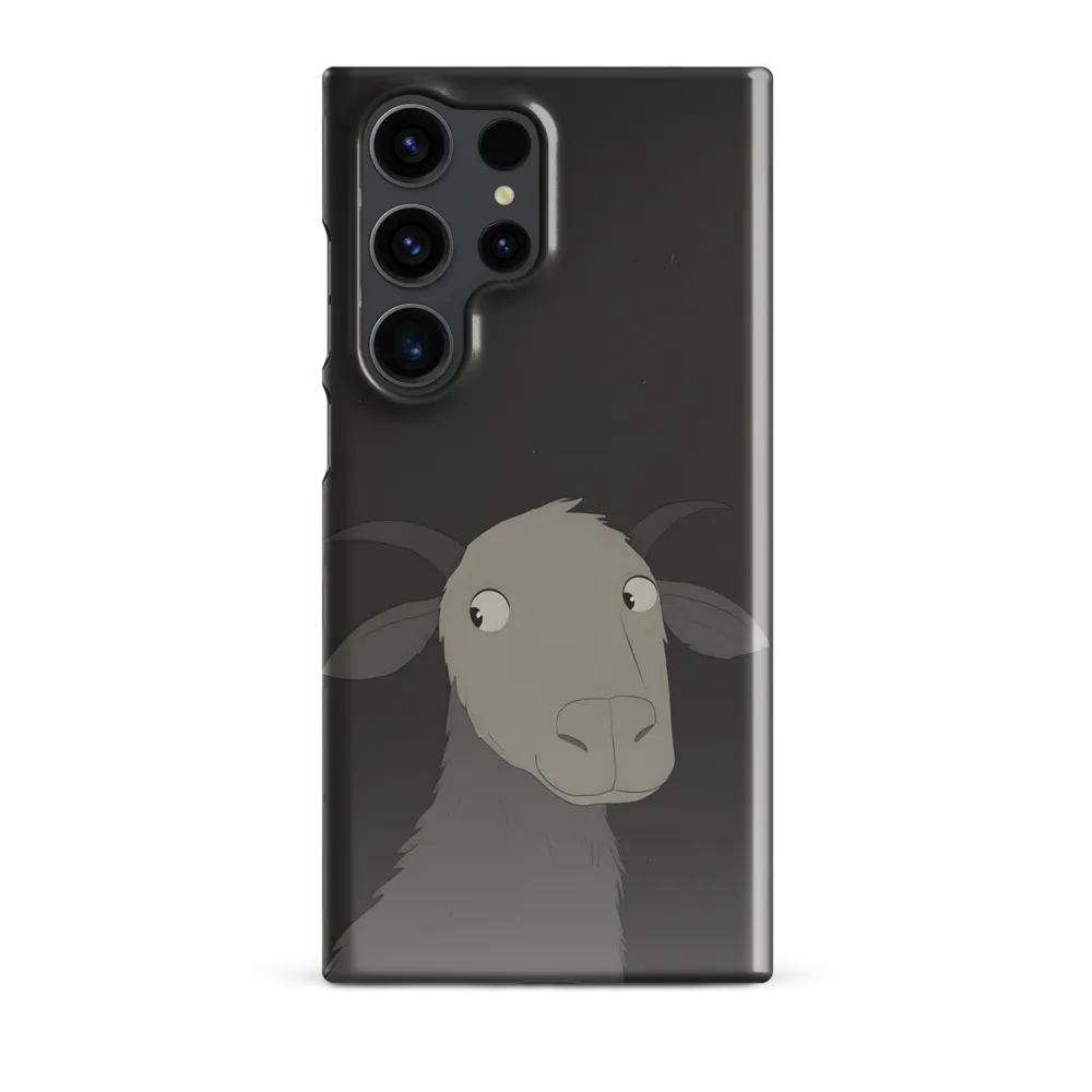 Whimsical Goat in Darkness